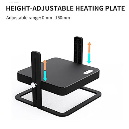Chick Brooder Heating Plate, 10.8' *10.8'' Safety Warmer Brooder Height and Angle Adjustable for Hatched Chicken and Ducklings