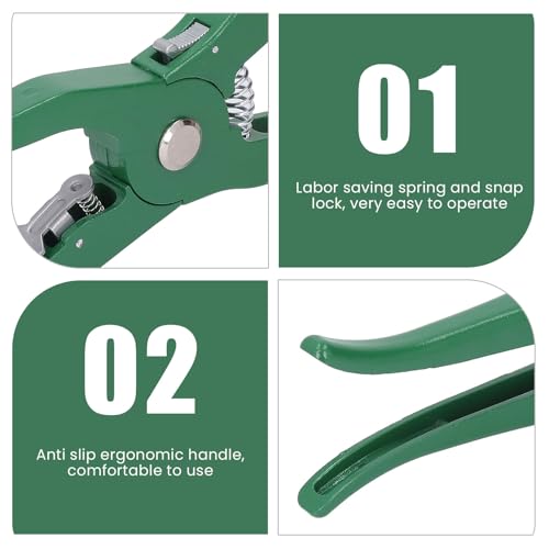 Livestock Ear Tag Applicator, Cattle Ear Tagger Cow Ear Tag Pliers, Universal Animal Ear Tag Tool Ear Tag Clamp for Cattle Cow Pig Goat Sheep Lamb