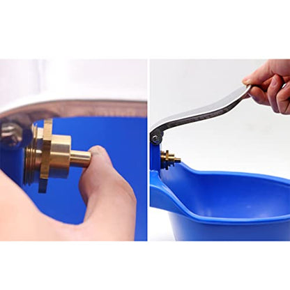 Balacoo Cattle Plastic Farm Waterer Large Drinking Bowl Horse Water Trough Auto Water Dispenser Livestock Waterer for Cows
