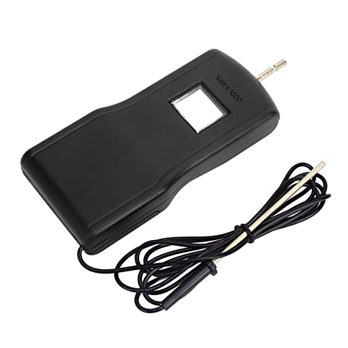 Electric Fence Voltage Tester Portable Digital Voltmeter Voltage Testing for Farm Garden (Black)