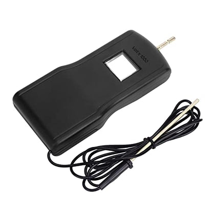 Electric Fence Voltage Tester Portable Digital Voltmeter Voltage Testing for Farm Garden (Black)