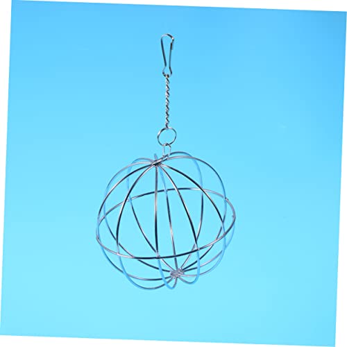 Toyvian 8cm Grass Feed Dispenser Ball Toy for Guinea Pigs Hamsters and Rabbits Sturdy Hanging Treat Dispenser for Small Pets Promotes Healthy Chewing and Play