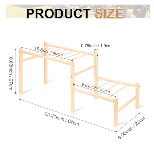 M METERXITY Chicken Perch, Wooden Chicken Roosting Bars, Training Chick Perch for Coop and Brooder, Chick Ladder for Poultry/Birds/Hens/Parrot