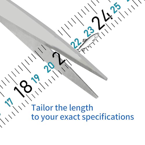 60" Fish Measuring Ruler Sticker for Boat 2 Pcs Strong Self Adhesive Transparent Waterproof Decal Tape Measure Clear Boat Accessories (60+36 inch) - size: 60+36 inch
