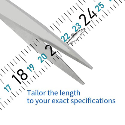 60" Fish Measuring Ruler Sticker for Boat 2 Pcs Strong Self Adhesive Transparent Waterproof Decal Tape Measure Clear Boat Accessories (60+36 inch) - size: 60+36 inch