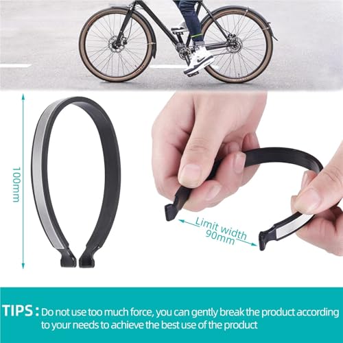 16pcs Cycling Reflective Trousers Bands Clips Strap Bicycle Ankle Leg Bind Bandage Pant Windproof Clip - color: Gray