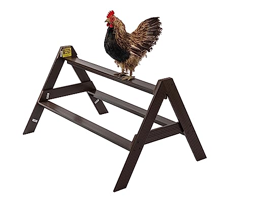 New Age Pet ECOFLEX Restful Roost Chicken Perch Large Ergonomic, Easy Clean, Moisture & Odor Resistant Eco-Friendly Roosting Bar for Coops, Supports Up to 12 Birds - size: A Frame Large