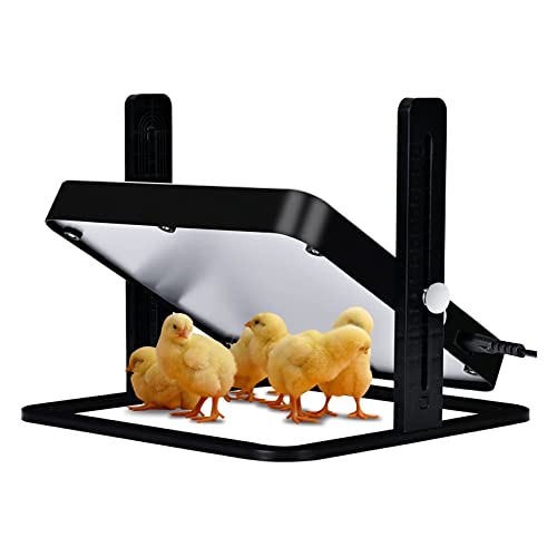 Chick Brooder Heating Plate, Brooder Heater for Chicks and Ducklings with Adjustable Height,Warms Up to 15 Chicks