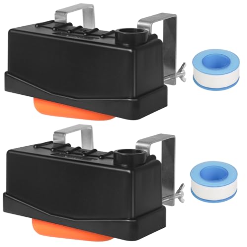 Water Trough Float Valve Livestock Stock Tank Float Valve for Water Tank of Pond Farm Livestock Cattle Goat Horse Pool,2PCS Automatic Control Waterer Level - style: Stock Tank Float Valve-2PCS