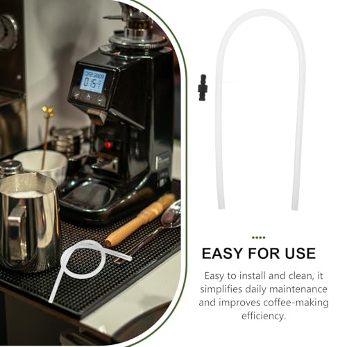 TEHAUX 6 Pack Espresso Machine Milk Frother Hose Replacement with 3 Connectors - 15 Inch Silicone Milk Tube for Coffee Makers - High Temperature Steam Tubing for Latte and Cappuccino - Clear