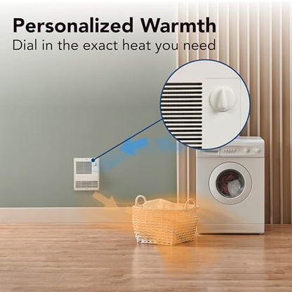 Broan-NuTone 9810WH High Capacity Wall Heater, White Grille, 1000-Watts, 120/240V - style: 1000W