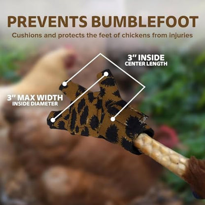 Chicken Shoes for Injured Feet – Protective Neoprene Footwear for Chicken, Open-Toe Design for Bumblefoot Relief, Made in USA (Chicken Shoes, Royal Blue, Medium Chickens) - color: Royal Blue