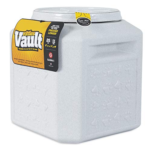 Gamma2 Vittles Vault Pet Food Storage Container Bundle - 50lbs [14" L x 20" H] and 25lbs [12" L x 13.75" H] Airtight Containers for Dog and Cat Food