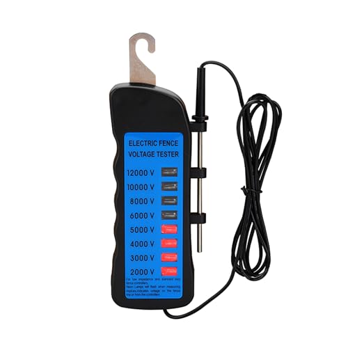Electric Fence Voltage Tester, 12KV Fence Tester 8 Neon Indicator Lights/Fence Tester for Farms Fault Finder Portable Testing Tool - style: 2kv -12kv