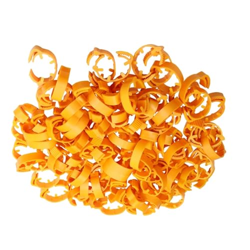 30PCS Blank Chicken Foot Ring 7 Colors Adjustable Digital Labels for Poultry Leg Farm Identification Markers Tool for Chick Duck for Easy Flock Management(Orangex30pcs) - color: Orangex30pcs