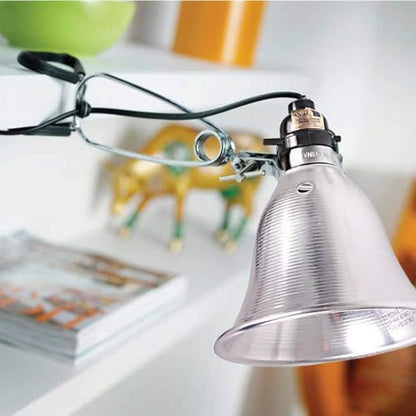 Simple Deluxe Clamp Lamp Light Socket with 5.5 Inch Aluminum Reflector, Suit for Max 60 Watt Lamp (No Bulb Included) with 18/2-Gauge 6 Feet Cord, 1 Pack - size: 5.5 Inch (60 Watts), style: 1-Pack LITE Version