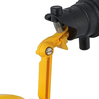 Jobe Valves J-RJV0075HF Rojo High-Flow Low-Pressure Float Valve, 4.9"-Wide Float, 3" Extension Arm, 20L/Min, 75PSI, 3/4" NPT Inlet, Yellow/Black