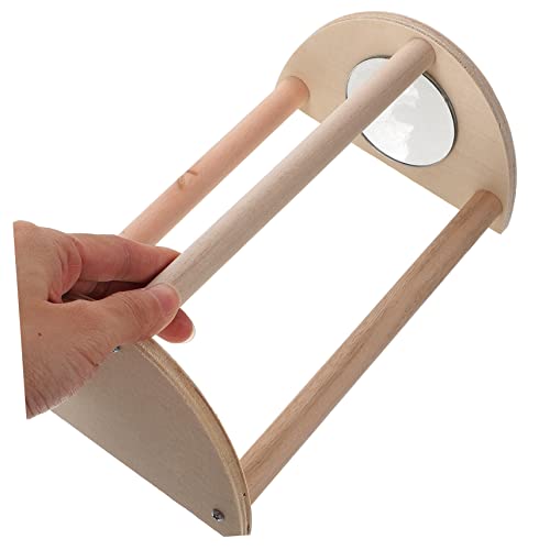 Wood Chick Perch Stand – Adjustable Chicken Roosting Bar for Brooder – Training Perch for Baby Chickens – Natural Material Stable Base