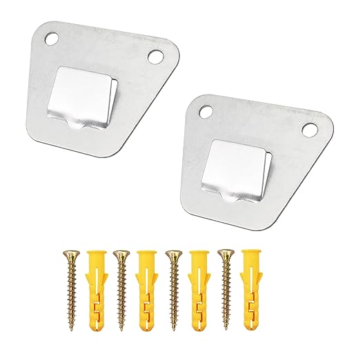 Wall Fan Mounting Brackets - 2 Pack, Silver, Steel, Wall Mount