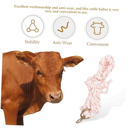 Generic Cattle Traction Halter Wear-Resistant Rope Halter Horse Bridle Alternative Cattle Equipment