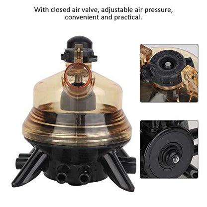 150CC Milk Claw Cluster for Cow Sheep Milker, Milking Machine Replacement Part with Transparent Lid and Adjustable Air Valve, Compatible with Farm Milking Systems