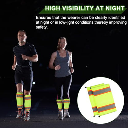 PATIKIL High Visibility Leg Gaiters Reflective Work Boot Gaiters Leg Gaiter Unisex-Adult