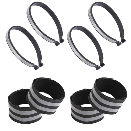 Light Weight Reflective Trouser Pant Clip Pant Leg Cuff Clip Cycling Trouser Wrap Bicycles Accessories - color: Styles B