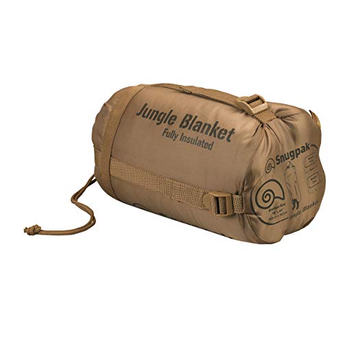 Snugpak Jungle Survival Blanket - Insulated, Lightweight, Water Repellent Polyester, Coyote - color: Coyote, size: 76 x 64 inches