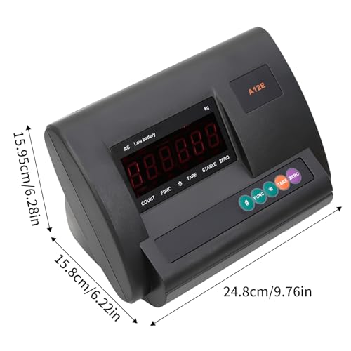 Livestock Scale Kit High Precision Indicator Load Cell Scale Floor Scale Kit with Stainless Steel Junction Box,Weighing Indicator Animal Scale Kit for Cattle, Pig, Sheep