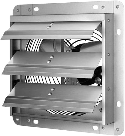 12 Inch Shutter Exhaust Fan Aluminum High Speed 1620RPM 940 CFM, Replacement for iPower OEM
