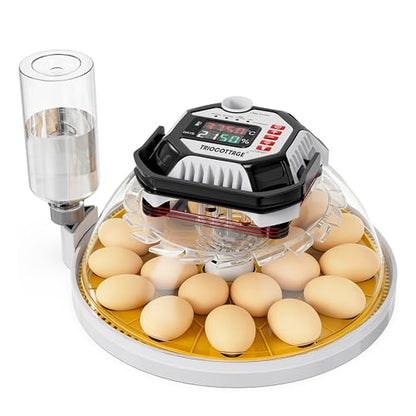 Incubators for Hatching Eggs, 12–18 Egg Capacity Digital Egg Incubator with Automatic Egg Turning and Accurate Humidity Control for Chicken, Quail, Duck