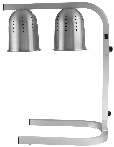 Winco Bulb Professional Free Standing Heat Lamp, Twin,Aluminum - color: Aluminum