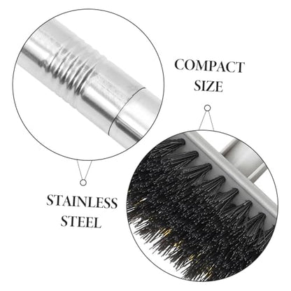 KICHOUSE Long Handle Stiff Scrubbing Brush Heavy Duty Broom for Indoor Cleaning for Bathroom Kitchen and Outdoor Use Hard Bristles for Stubborn Stains and Versatile Cleaning Tasks