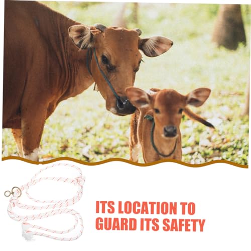 Cattle Halter Portable Braided Rope Halter for Livestock Durable Cattle Supplies Easy to Use and Wear Resistant for Outdoor Traction Fit for Growing