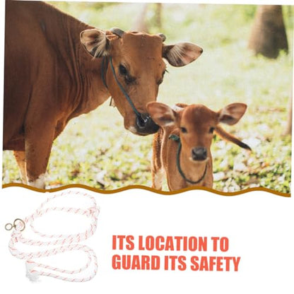 Cattle Halter Portable Braided Rope Halter for Livestock Durable Cattle Supplies Easy to Use and Wear Resistant for Outdoor Traction Fit for Growing