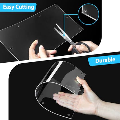Harhana Cage-Guard, 6 Packs Clear Transparent Pet Cage Protector, Chew-Proof Barrier for Hamster, Rabbit, Bird Cages, DIY Customizable Edge Cover to Protect Wires & Prevent Mess