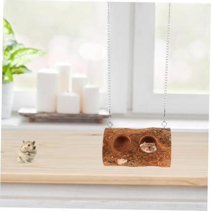 Swing Chew for Small Pets Large Hanging Hamster and Guinea Pig Climbing Molar Grinding Plaything Bunny Chewing and Foraging Activity Platform