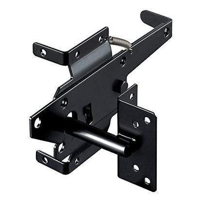 skysen Stainless Steel Self Closing Vinyl Fence Single Gate Hinge and Latch Hardware Kit -2 Hinges and 1 Latch (Single Gate Kit)