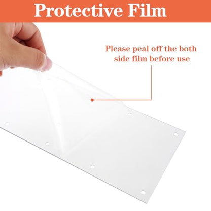 12 Pcs 14" x 4.5" Pet Cage Edge Liner PVC Clear Urine Guard Side Lining Cage Accessories for Rabbit Ferret Hamster Rat Critter Nation