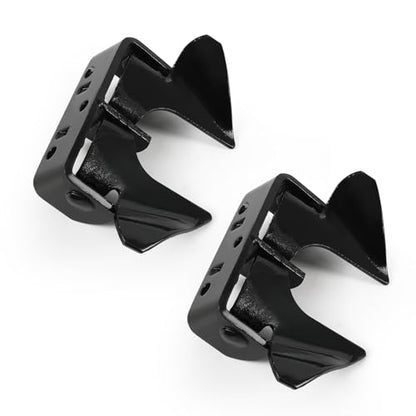 2 Pcs Wall Mount Butterfly Latch 1-3/8" to 1-5/8", Gate Fork Lock with Padlock Hole, Chain Link Fence Parts, Gate Fork Latch,Chain Link Fence Gate Latching Hardware (Black - 2 Pack) - color: black - 2 Pack
