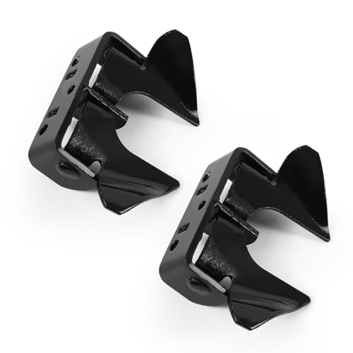 2 Pcs Wall Mount Butterfly Latch 1-3/8" to 1-5/8", Gate Fork Lock with Padlock Hole, Chain Link Fence Parts, Gate Fork Latch,Chain Link Fence Gate Latching Hardware (Black - 2 Pack) - color: black - 2 Pack