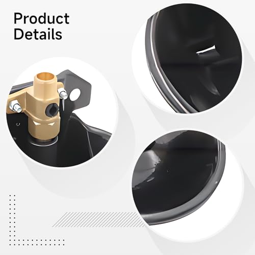 Automatic Livestock Waterer With Auto-Fill Trough, 7.1 X 3.1 In, Steel Plate Bowl And Copper Valve For Pigs, Cattle, Sheep