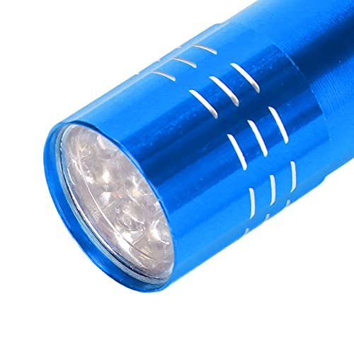 Egg Tester, LED Cool Light Candler Lamp, Metal and Plastic Material, Detachable Cone Spot Light, Suitable for Bird Duck Goose Quail Eggs, Delivered Without Battery (Blue) - color: Blue