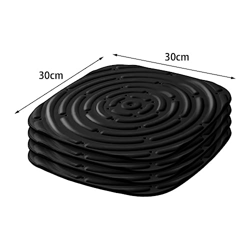 4 Pieces Chicken Nest Box Pads, Chicken Nesting Pads for Laying Eggs, Chicken Laying Pads, Reusable Chicken Mat for Farm Poultry Hen Coop, Black
