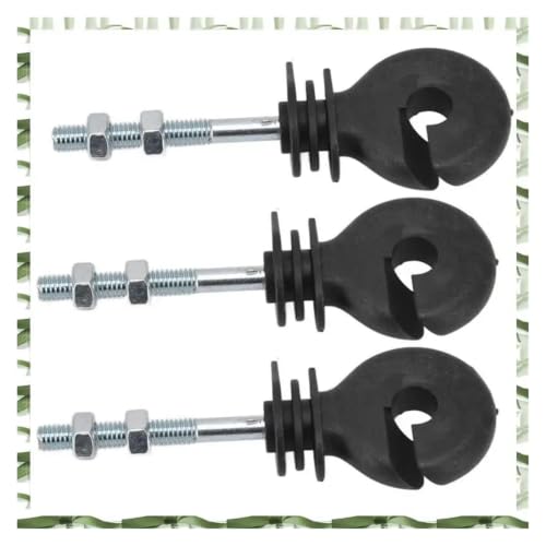 Electric Fencing Ring Insulators 50Pcs Flat Nut Insulators Electric Fence Threaded Insulation Spiral for L