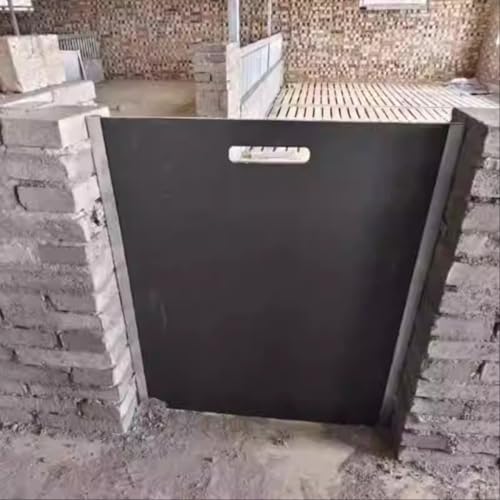 Pig Farm Livestock Field Fence, PVC Ranch Pig Stall Door Guards, Liftable Commercial Farm Barrier for Animal Safety(75X80CM) - size: 75X80CM