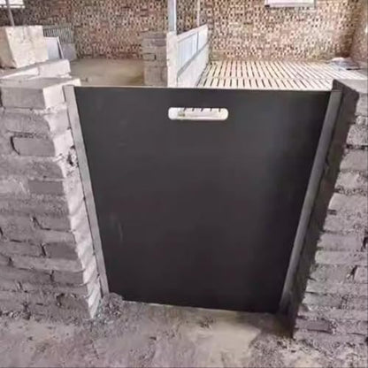 Pig Farm Livestock Field Fence, PVC Ranch Pig Stall Door Guards, Liftable Commercial Farm Barrier for Animal Safety(75X80CM) - size: 75X80CM