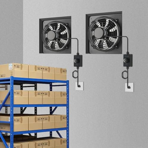 16 Inch 1040CFM Industrial Extractor Fan 1460RPM Adjustable Speed for Garage Basement Commercial - size: 16 Inch