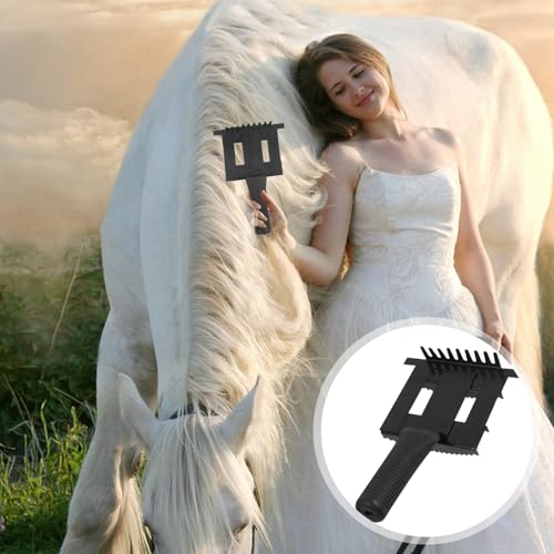 Cattle Grooming Brush Metal Itching Tool for Cows and Sheep Comfortable Grip for Hair Removal and Skin Care for Long-term Use