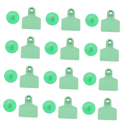 100pcs Farm Animal Ear Tags Blank Pig Ear Tags for Livestock Identification Flexible and Convenient Use for Cattle Sheep and Goats Marking Labels
